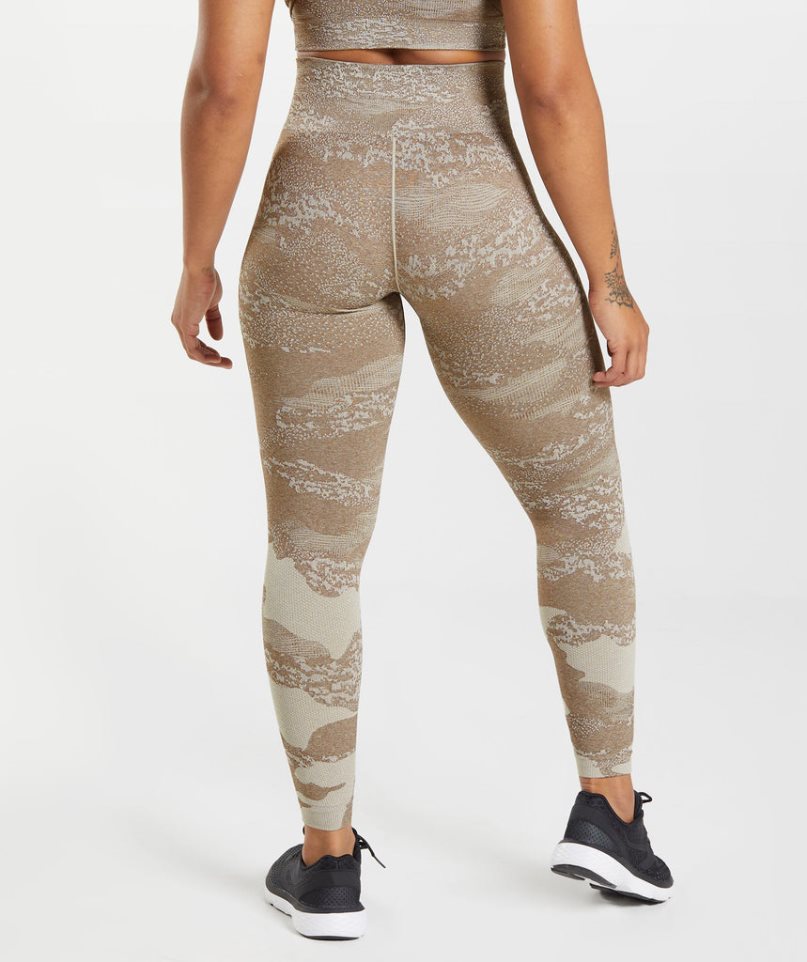 Legginsy Gymshark Adapt Camo Seamless Damskie Oliwkowe | PL 408JZP